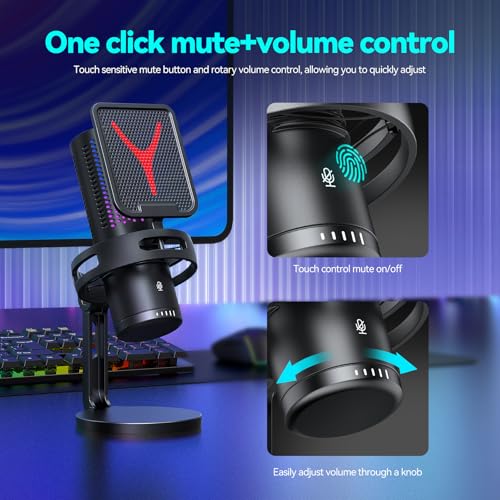 Verilux® Gaming USB Microphone,Noise Cancellation Condenser mic for Streaming, Podcast, Twitch, YouTube, Discord, iPhone, iPad,PC,Computer,PS4,PS5,Mac-Black Verilux® Gaming USB Microphone,Noise Cancellation Condenser mic for Streaming, Podcast, Twitch, YouTube, Discord, iPhone, iPad,PC,Computer,PS4,PS5,Mac-Black